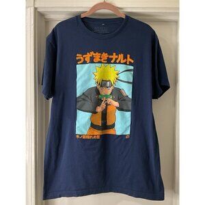 Naruto Shippuden Ripple Junction Anime Navy Shirt Size L